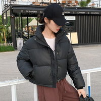 Women's New Short Jacket With Stand-up Collar For Petite