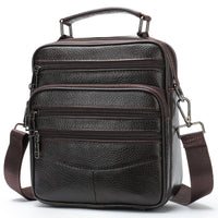 Men's Leather Messenger Bag First Layer Cowhide Casual