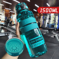 Large Capacity Sports Water Cup Portable Fitness Plastic Large Water Bottle