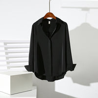 Satin Women's Long-sleeved Professional Anti-wrinkle Shirt