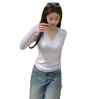 Womens Stylish Slim-fit Long-sleeve Knit Sweater