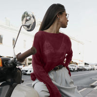 Women's New Fashion Sweet Outer Wear Sun-proof Lazy Loose Top
