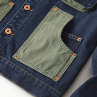 Lapel Denim Overalls Men's Casual Jacket