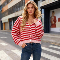 Women's Color-block Striped Sweater