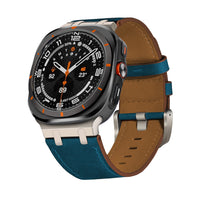Ultra Crazy Horse Leather AP Stainless Steel Head Grain Leather Watch Strap