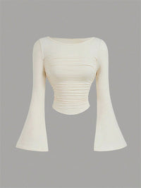 Printed Sexy Lace Thick Long Sleeved T-shirt Knitted Sweater