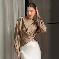 Women's Round Neck Top Simple Graceful