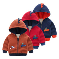 Fashion Simple Children Plus Velvet Padded Jacket