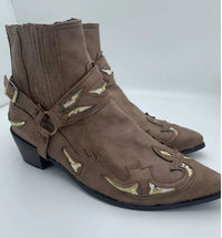 Mid-heel Pointed Toe 38-48 Men's Low-top Knight Boots