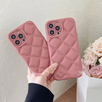 Lingge Silicone Phone Case Soft Shell