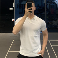 Men's British Business Summer Ice Silk T-shirt