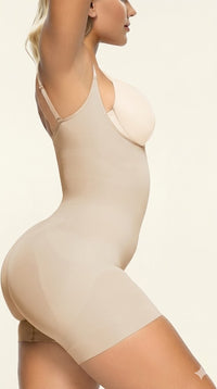 Open Bust Shapewear Tummy Control Bodysuits For Women Seamless Compression High Waisted Body Shaper