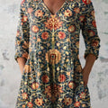 Women's Digital Printed Round Neck Short Sleeve T-shirt