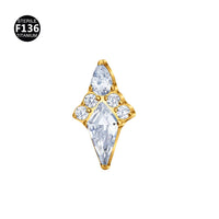 Versatile Minimalist Kite-shaped Rhombus Earring Studs