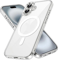 Straight Edge Airbag All-inclusive Drop-resistant Magnetic Transparent Phone Case