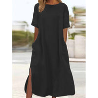 Women's Plus-Size Long Casual Loose Dress