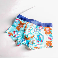 Summer Mid-waist Cartoon Printed Breathable Cute Panties Men's Boxer Briefs