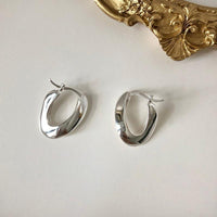 Geometric Mobius Iris Tectorum Earrings
