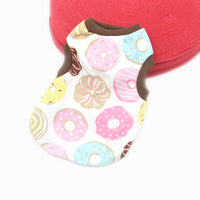 Candy-colored Pet Springsummer Thin Cotton Printed Vest