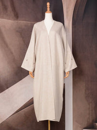Muslim Elegant Cardigan Embroidered Dress Robe