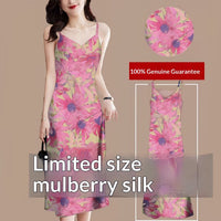 Women's Silk Sleeveless Base Skirt For Outerwear And Layering