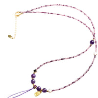 Niche High-end Jiuzi Li Fire Bead Clavicle Necklace