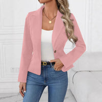 High-end Solid-color Womens Blazer