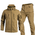 Outdoor Fleece-lined Thermal Jacket Waterproof And Hard-wearing Mountaineering Clothing Training Suit Military Fans