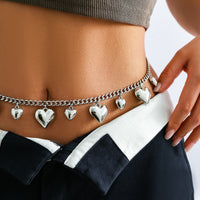 Accessories Casual Simple Big Heart Tassel Waist Chain Ladies