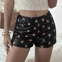 Sequined Printed Fashion Women's Wear Casual Shorts