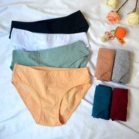 Cotton Mid Waist Women's Underwear Plus Size Women's Briefs