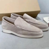 Summer Loafers With A Casual Flat Bottom And One Foot Kick