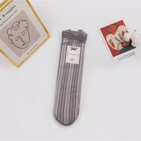 Japanese Mesh Bunching Socks Women
