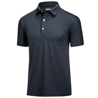 Men's Comfortable Breathable Short-sleeved Lapel Polo Shirt
