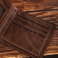 Short Men's Certificate Storage Coin Purse