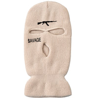 Three-hole Hat Knitted Facekini