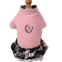 New Style Pet Clothes Cotton Skirt  Warm Dog Cotton Clothes