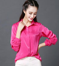 This Mulberry Silk Shirt Has A Slim And Form-fitting Texture Made Of Real Silk