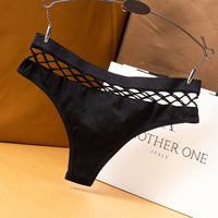 Sexy Fishnet Hole Cutout Triangle Thong
