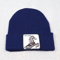 Casual Women's Embroidered Knitted Hat Pullover Hat