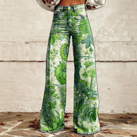 Slim-fit Twill Faux Denim Jeans Casual And Versatile