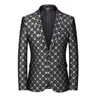 Men's Suit Stage Performance Small Suit Men's Single Row One Button