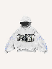 Fashion Casual Printed Polyester Sweater