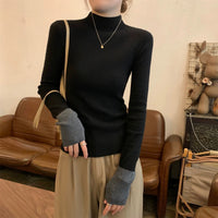 Slim Fit Western Style Slimming Bottoming Shirt Inner Wear Blouse