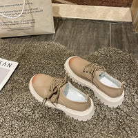 British Style Small Leather Shoes Women Spring New