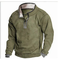 Digital Printing Stand Collar Men's Clothing Casual Sweatshirt