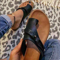 Women's Closed-Toe Slippers Comfortable All-Match Thick-Soled Sandals