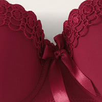 Girl Embroidered Butterfly Non-slip Fashion Bra With Steel Ring