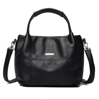 High-capacity Womens Soft Leather Shoulder Or Crossbody Bag