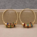 Bohemian Colorful Beads High Sense Special-interest Design Temperament Entry Lux Earrings
